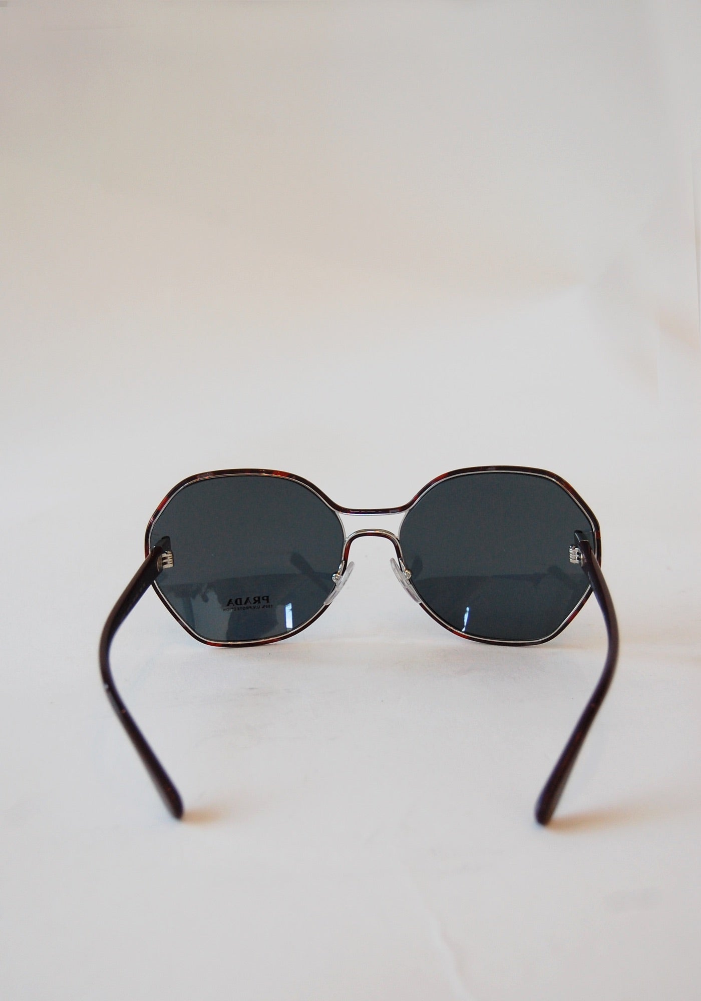 Prada Burgundy Round Sunglasses