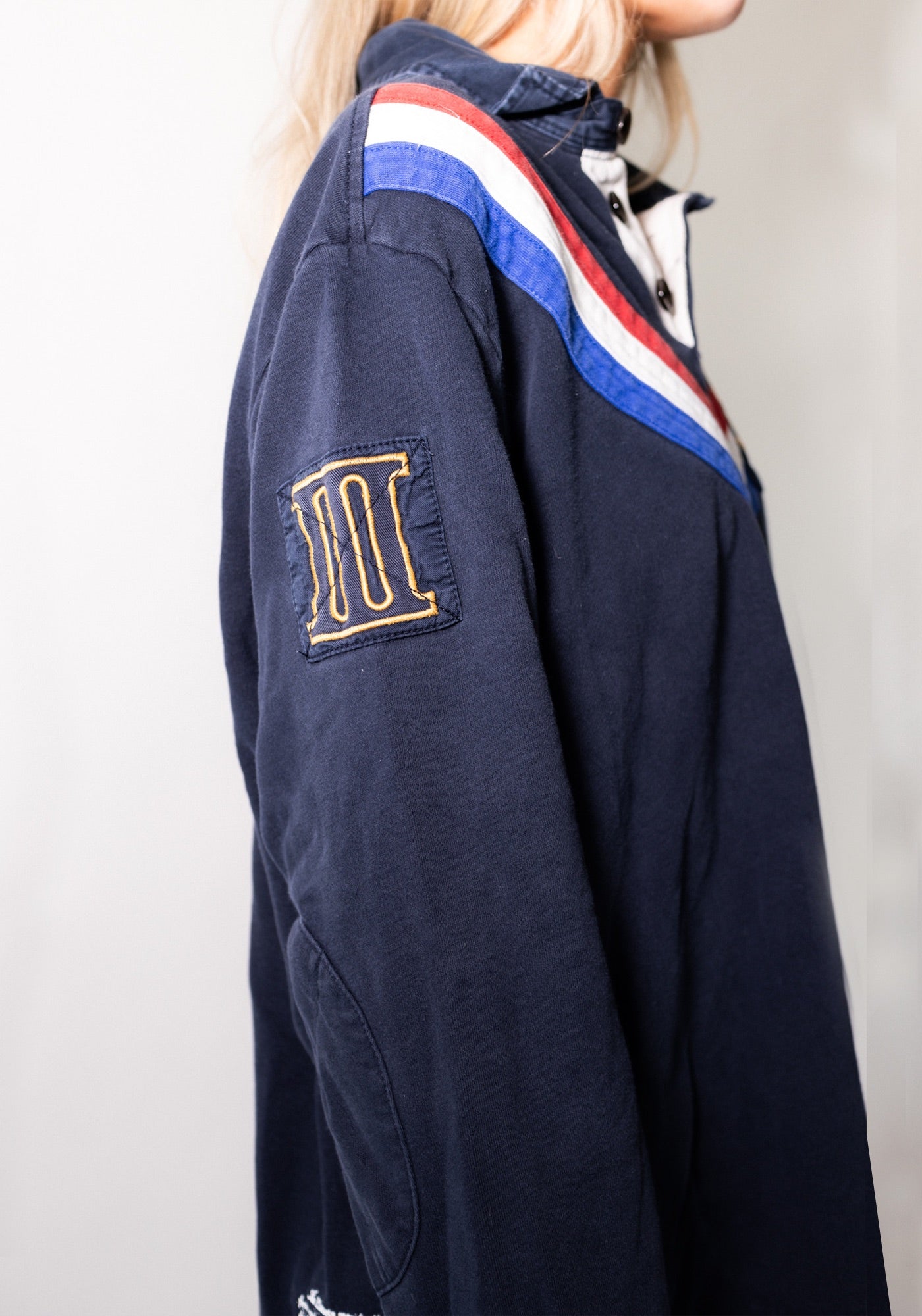Navy Ralph Lauren Snow Polo Challenge Cup Rugby Shirt