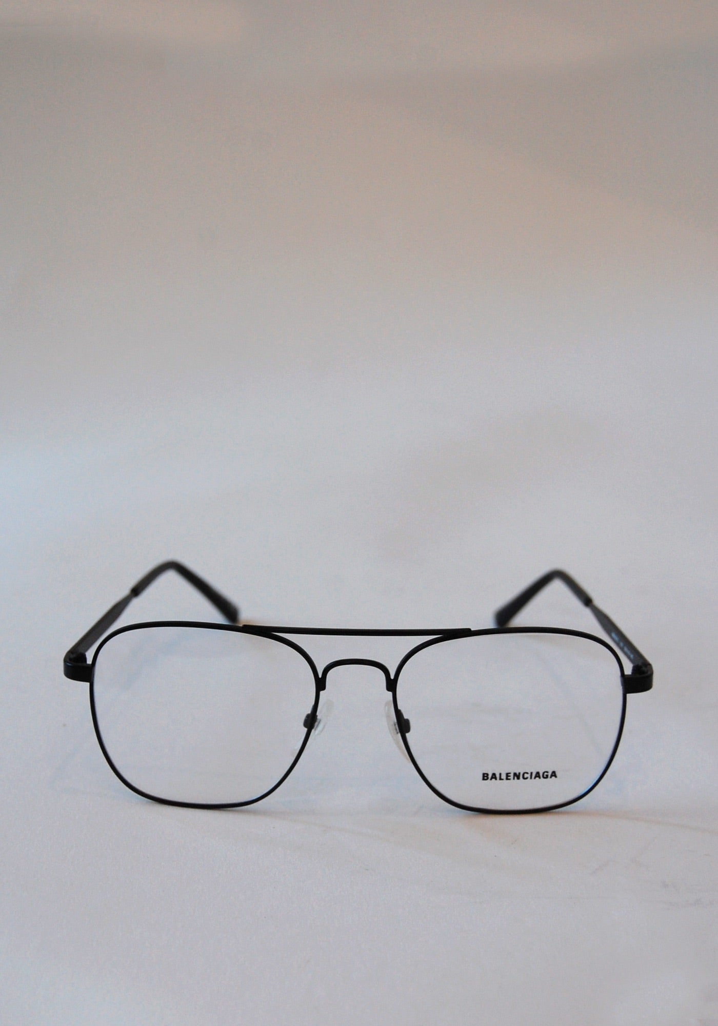 Balenciaga Black Aviator Glasses