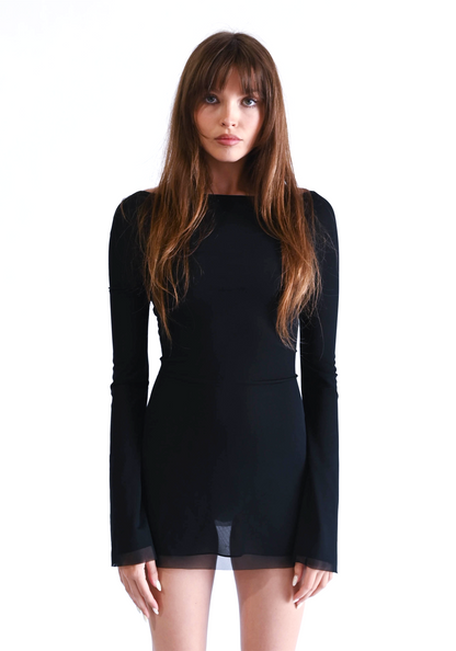 Jane Mini Dress in Black