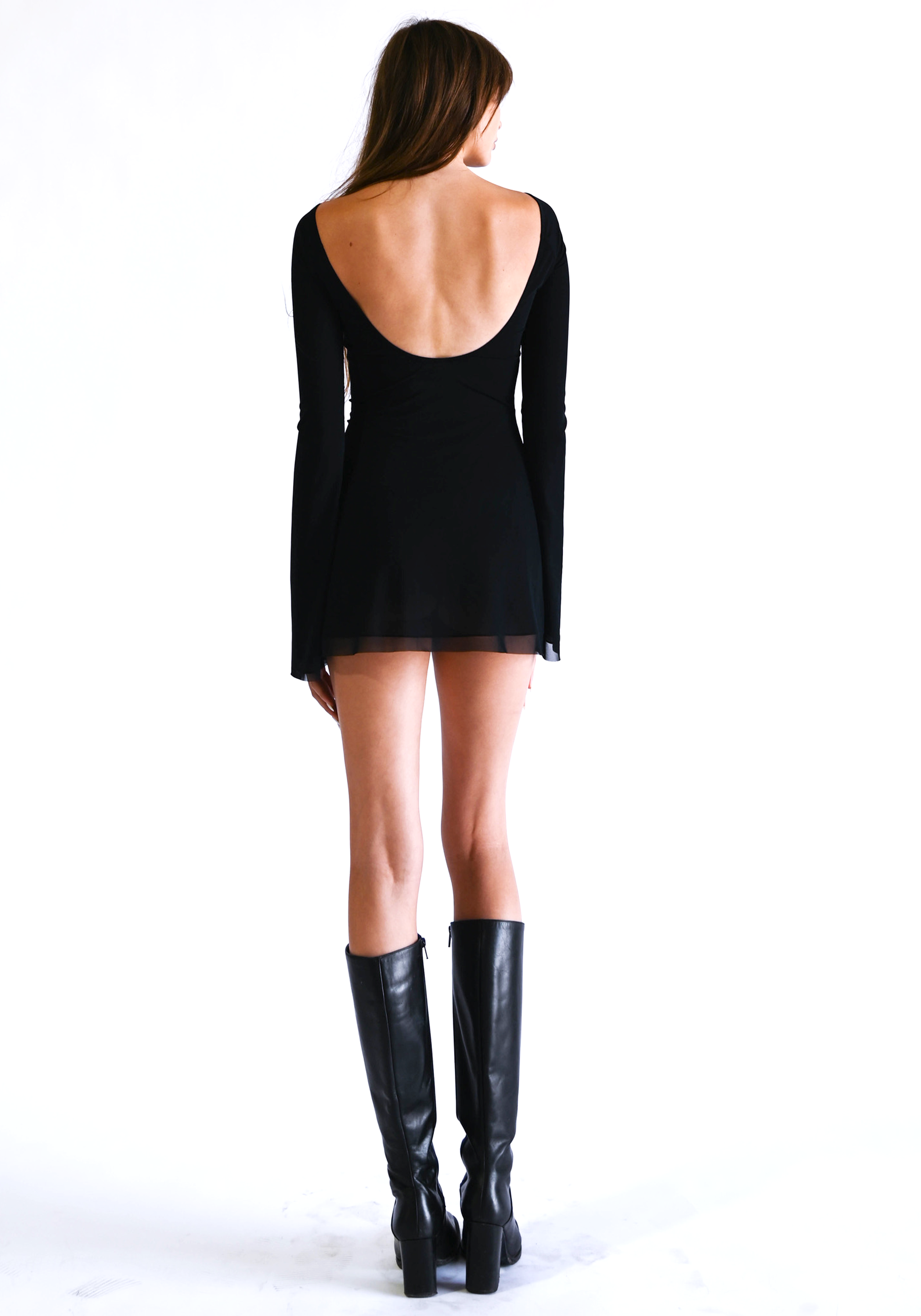 Jane Mini Dress in Black – RIEBIRTH