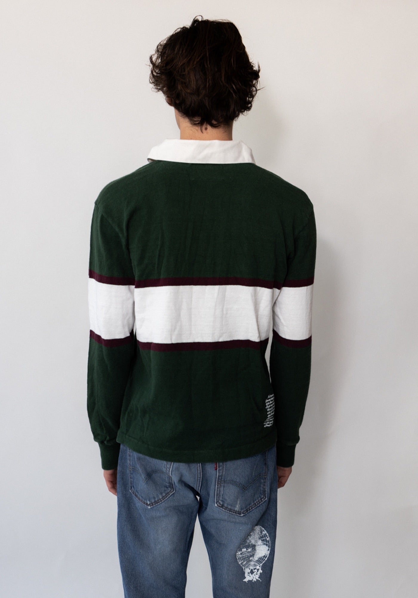 Green Striped #63 Rugby Shirt