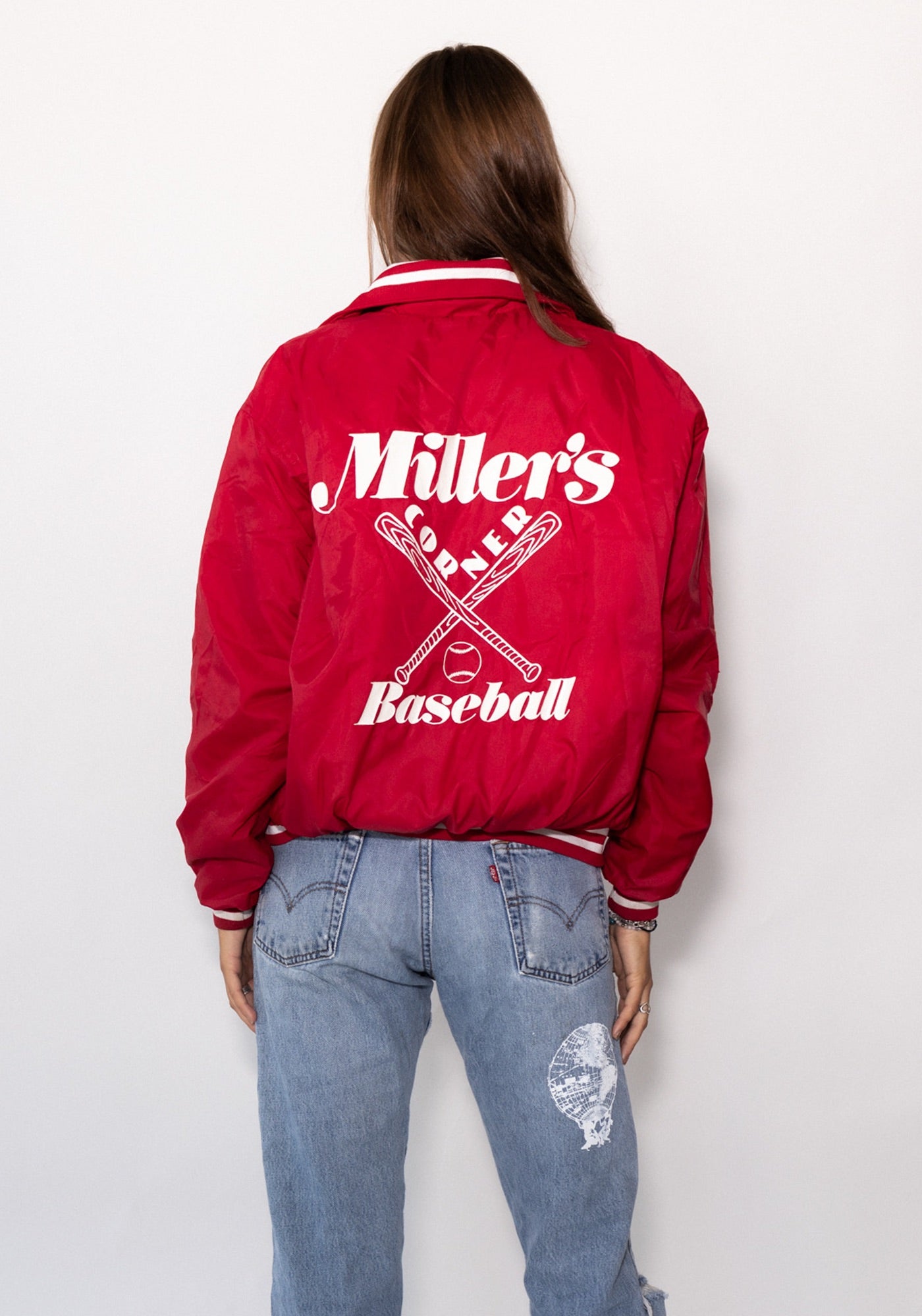 Miller's Baseball Red Bomber Jacket