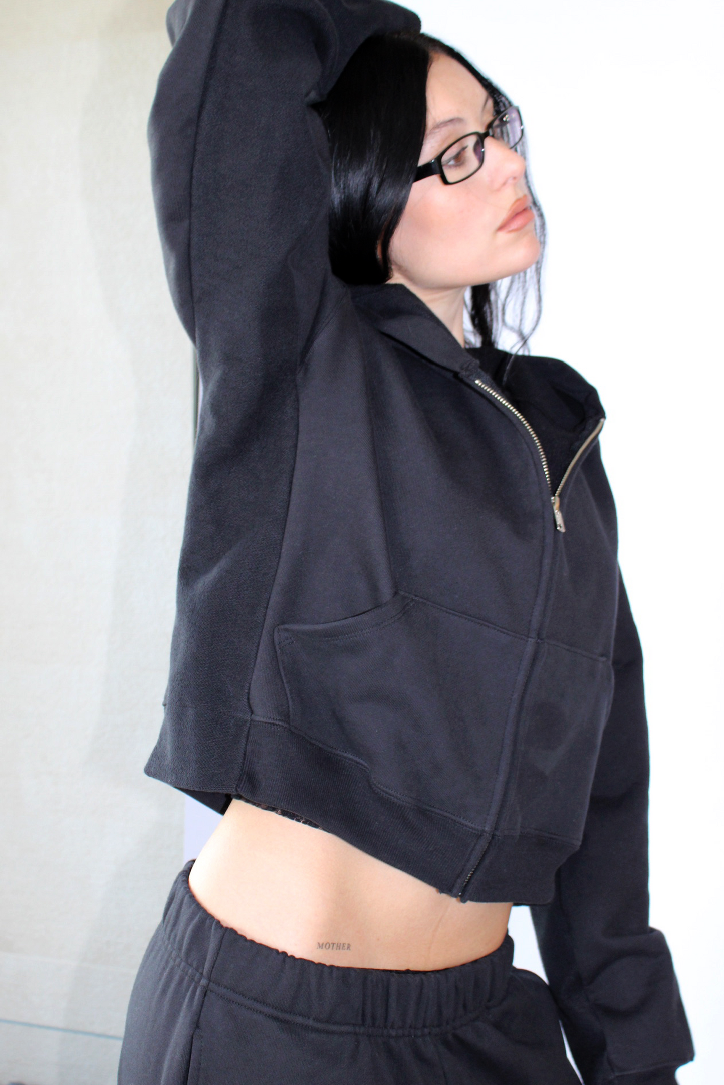 Orion Zip Up Hoodie in Midnight