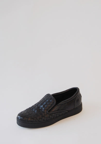 Bottega Veneta Black Woven Sneakers | Size: 40