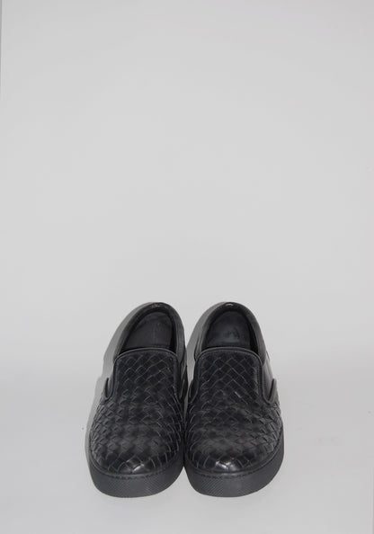 Bottega Veneta Black Woven Sneakers | Size: 40