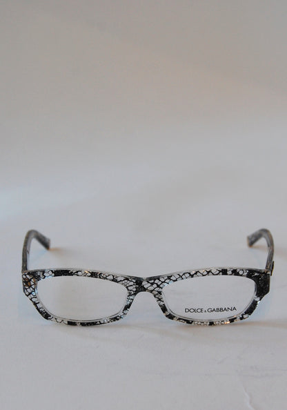 Dolce and Gabbana Black Sicilian Lace Glasses