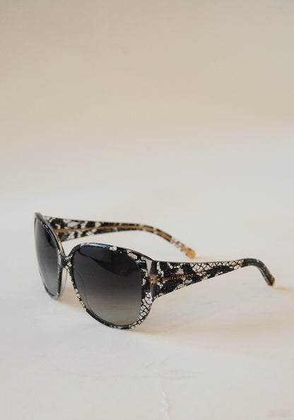 Dolce and Gabbana Black Sicilian Lace Sunglasses