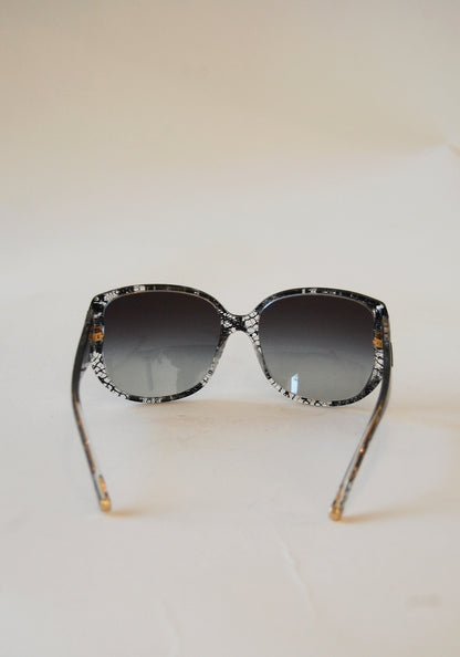 Dolce and Gabbana Black Sicilian Lace Sunglasses
