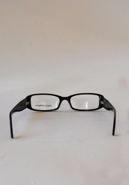 Dolce and Gabbana Black Rhinestone Glasses