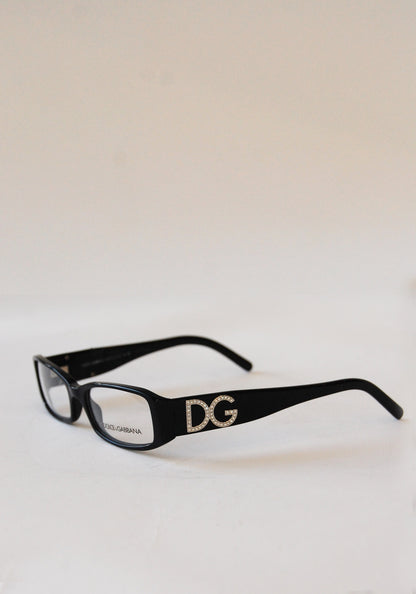 Dolce and Gabbana Black Rhinestone Glasses