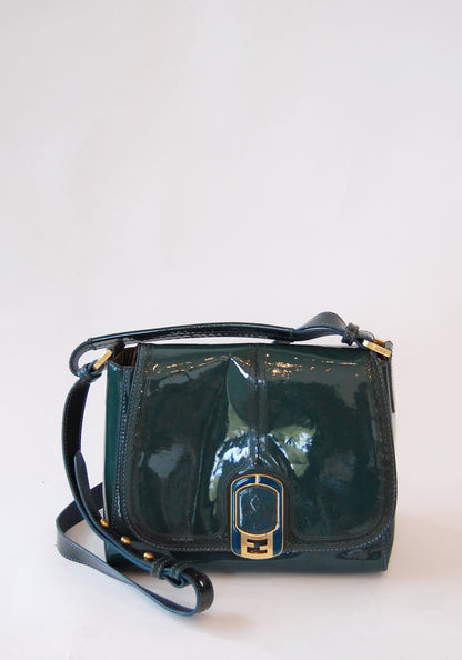 Fendi Blue Anna Flap Bag