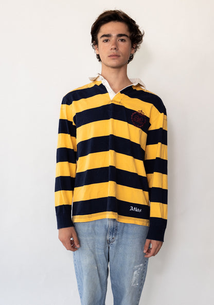 Yellow Striped #8 Rugby Shirt