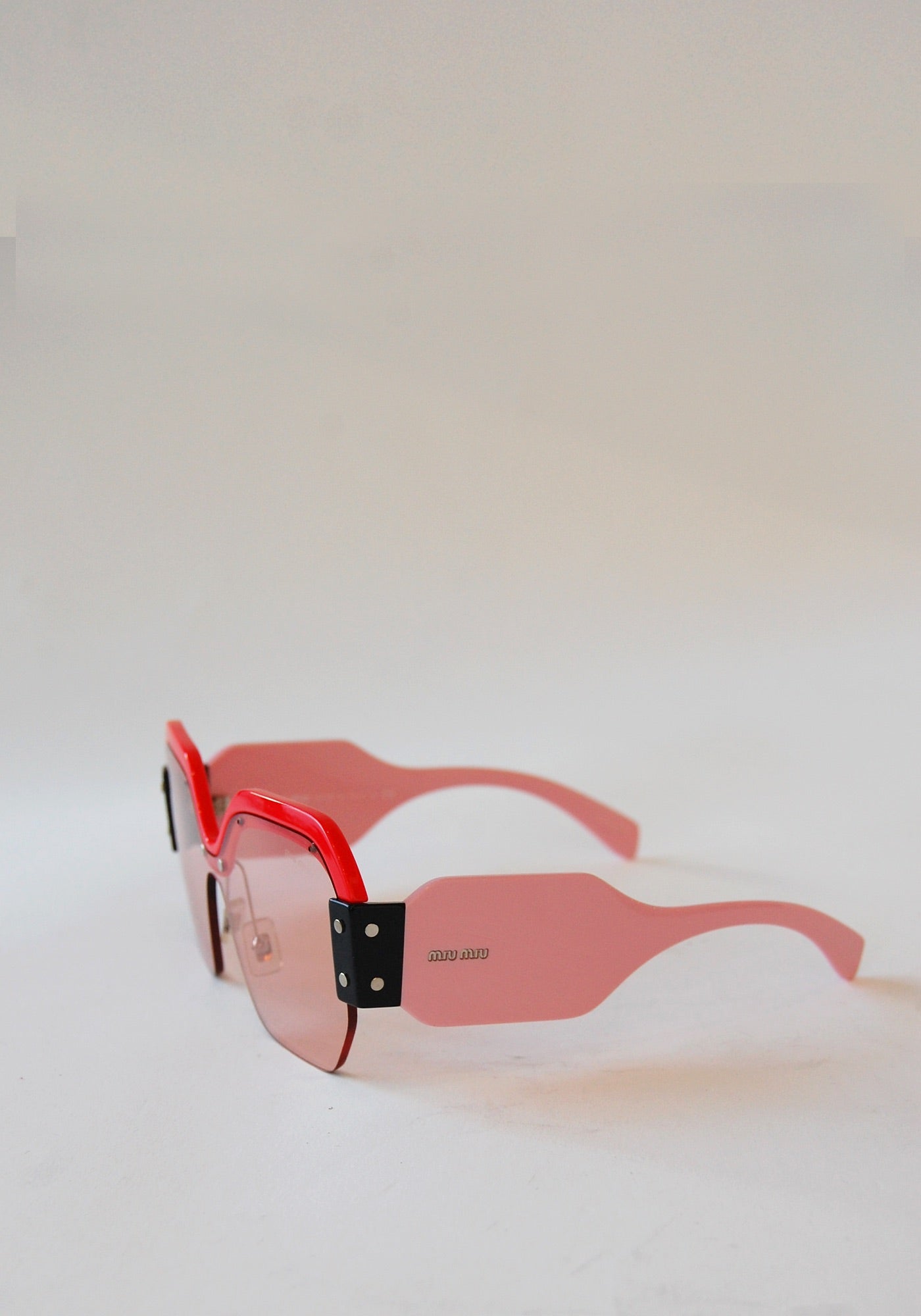 Miu Miu Red Pink Sunglasses