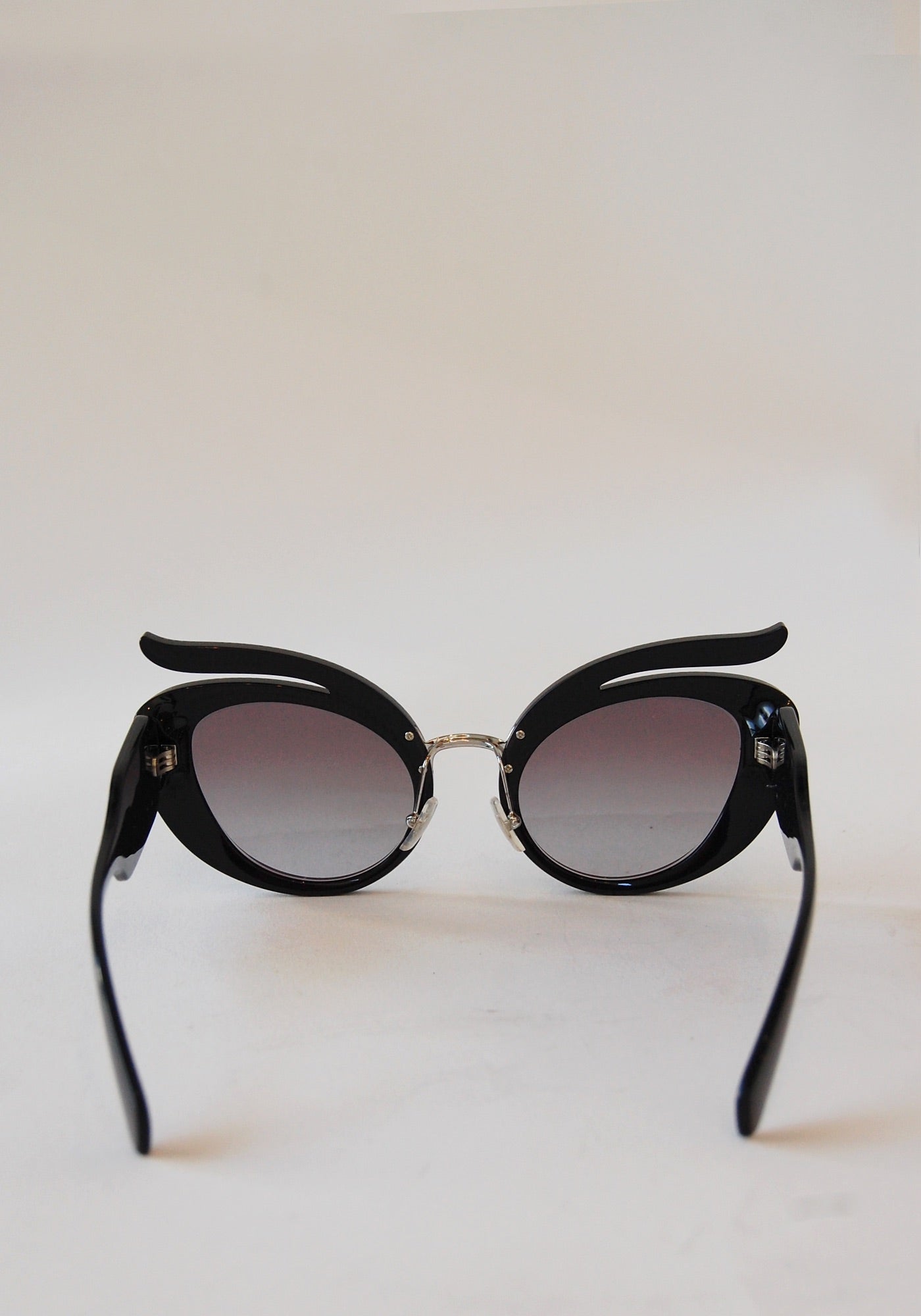 Miu Miu Black Rhinestone Sunglasses