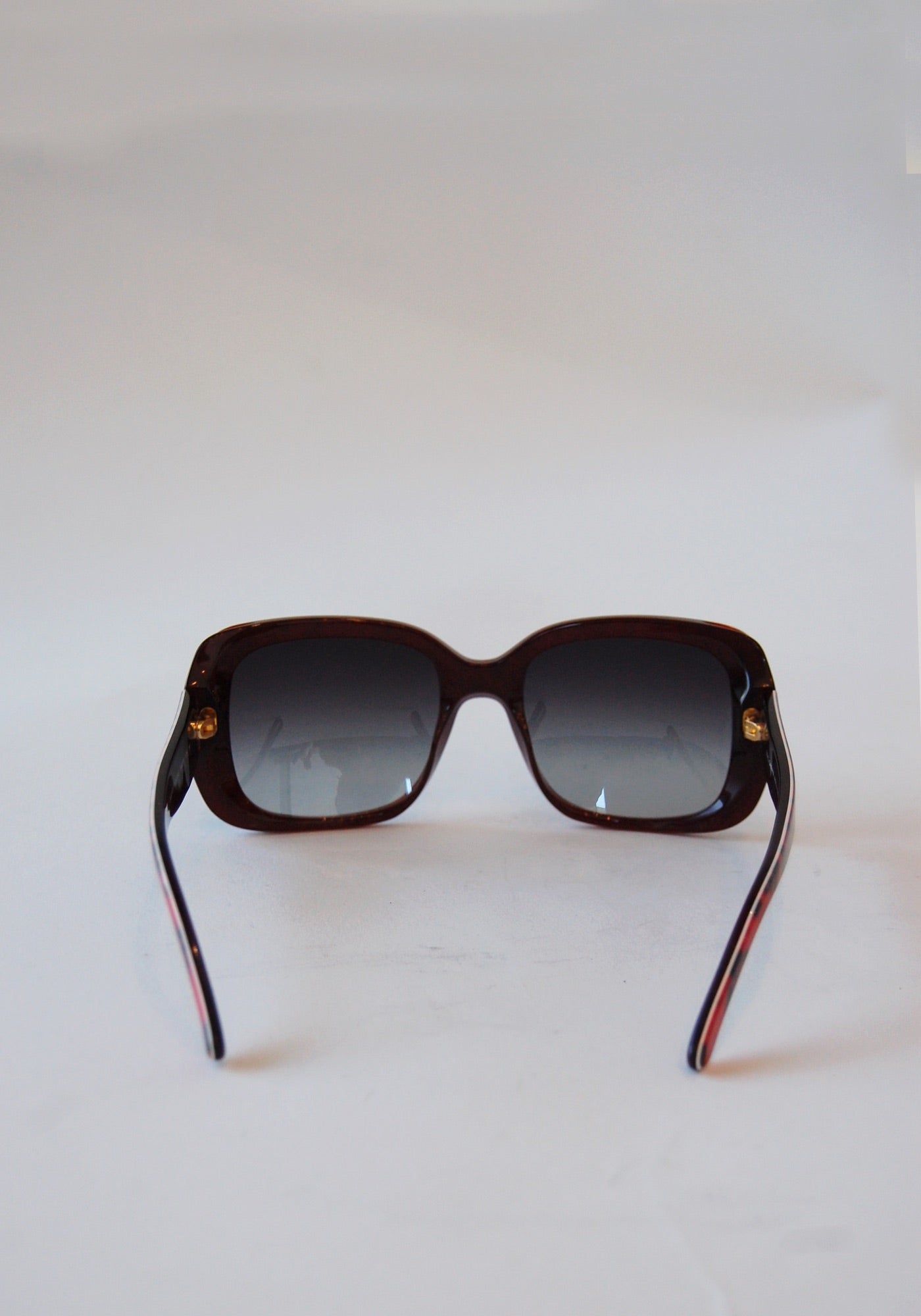 Dolce and Gabbana Red Animal Print Sunglasses